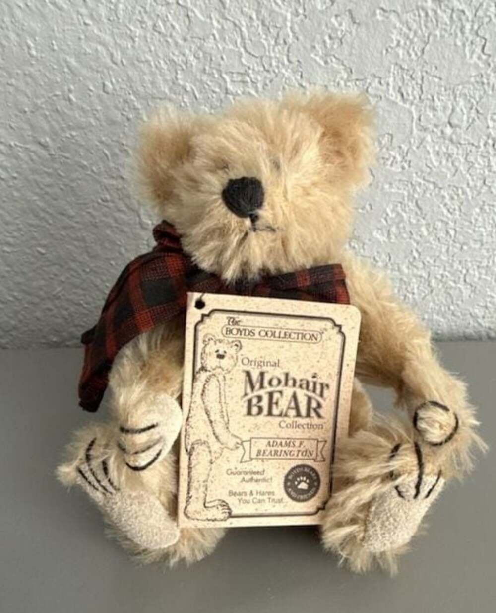 Boyds Bears Mohair Bear Collection 6 inch Adams F. Bearington  Bear 590080-03